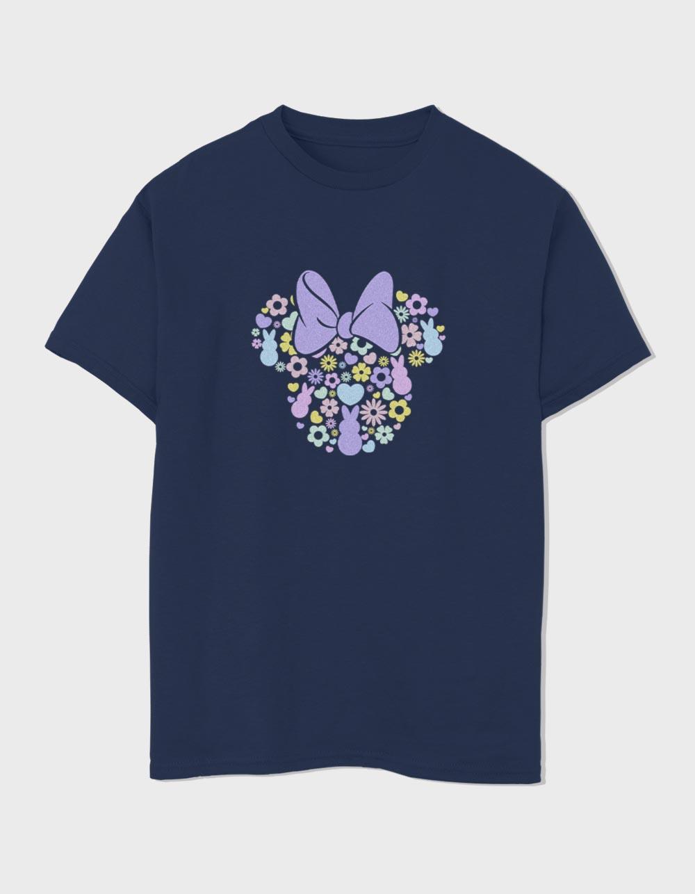 DISNEY Easter Bow Unisex Kids Tee - NAVY