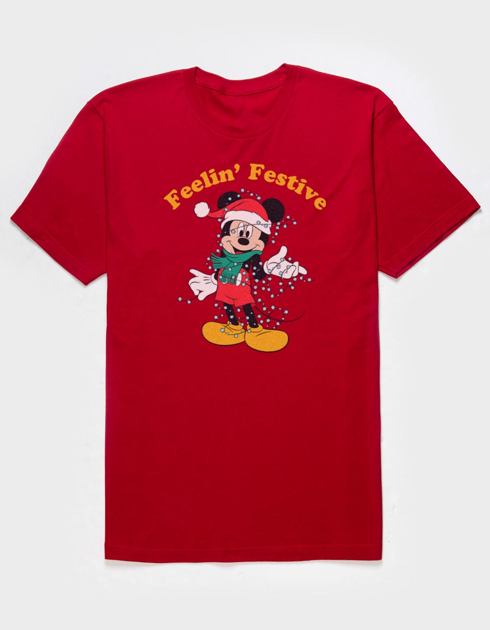 DISNEY Feelin' Festive Unisex Tee - CARDINAL