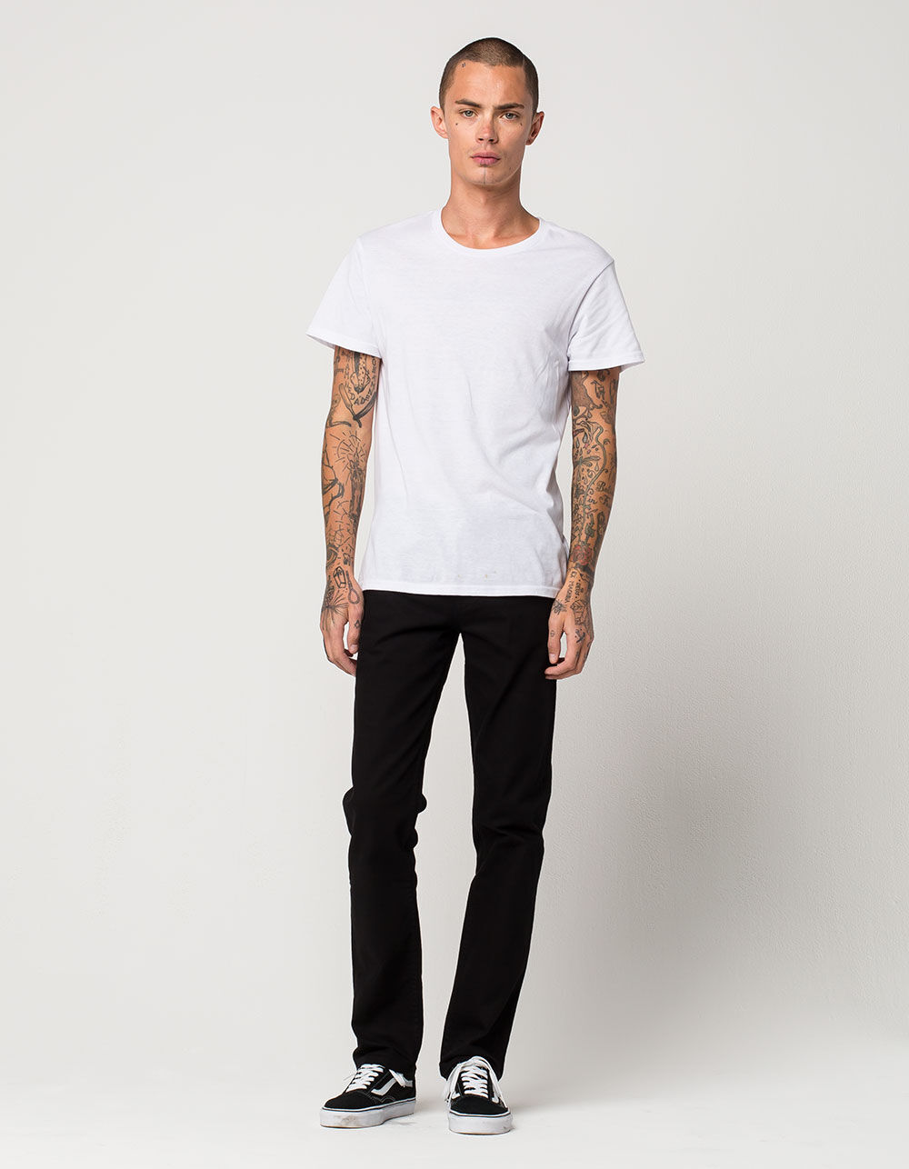 RSQ Mens Slim Straight Stretch Jeans image number 4