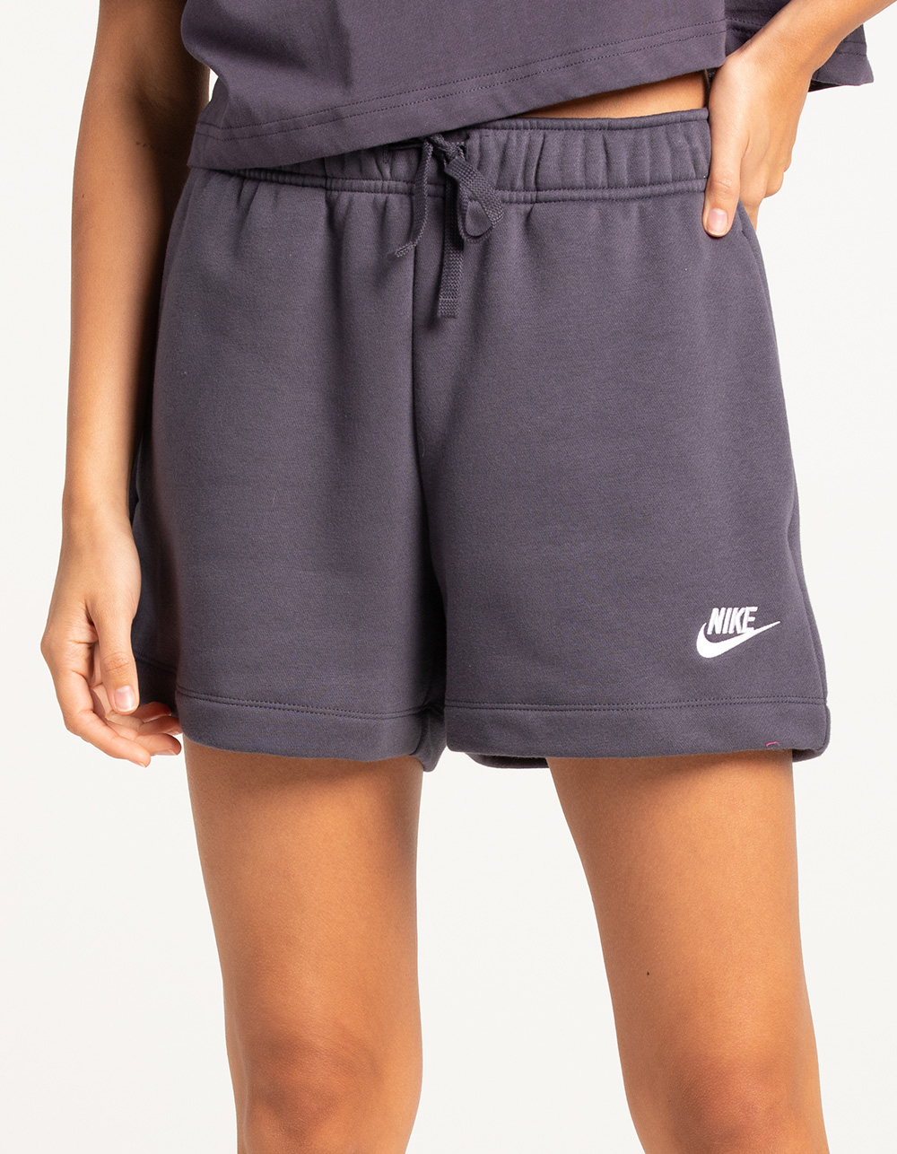 NIKE Sportswear Club Womens Fleece Shorts STORM BLUE Tillys