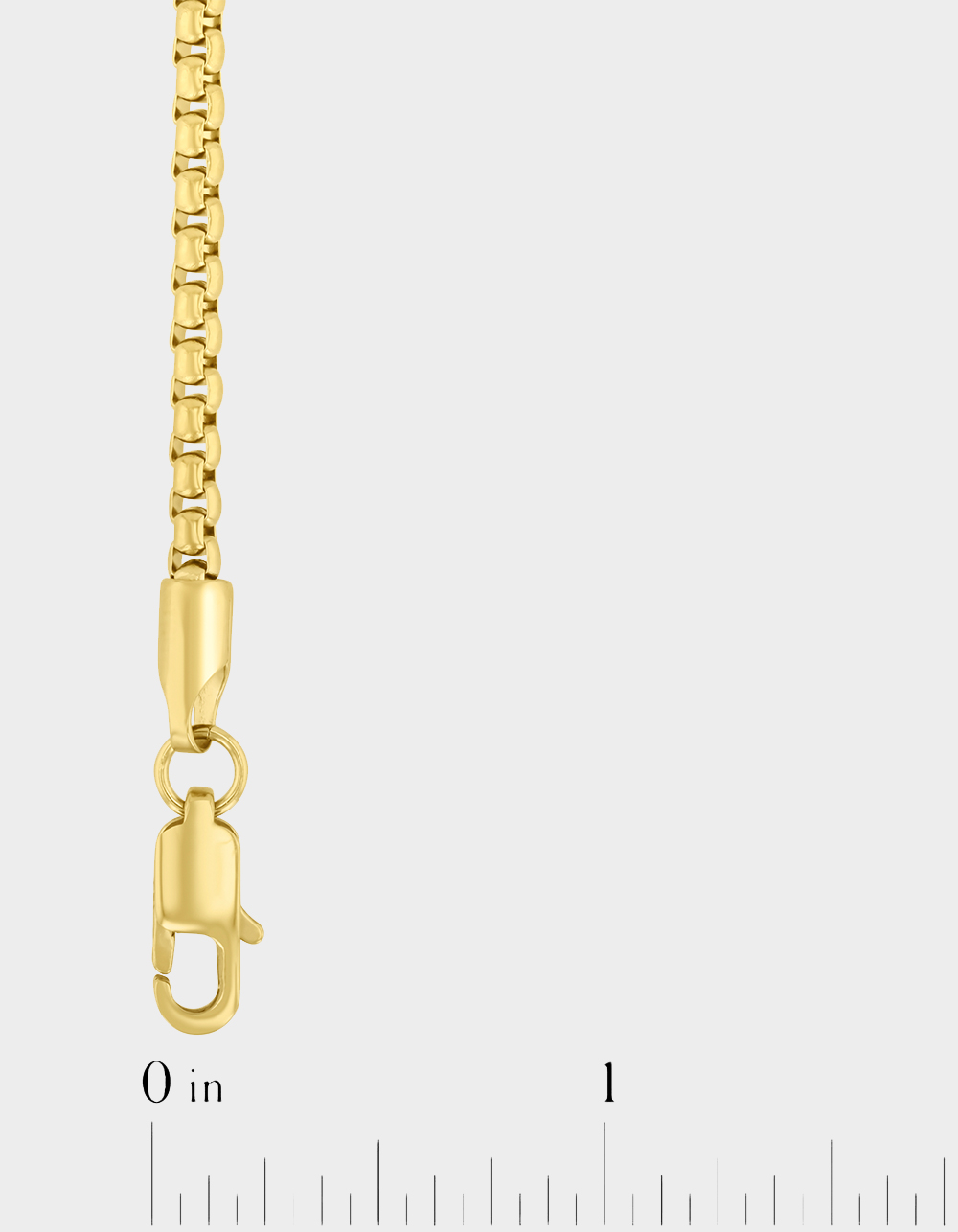STEEL NATION Stainless Steel With Yellow IP 3MM Box Rolo 20" Chain - GOLD