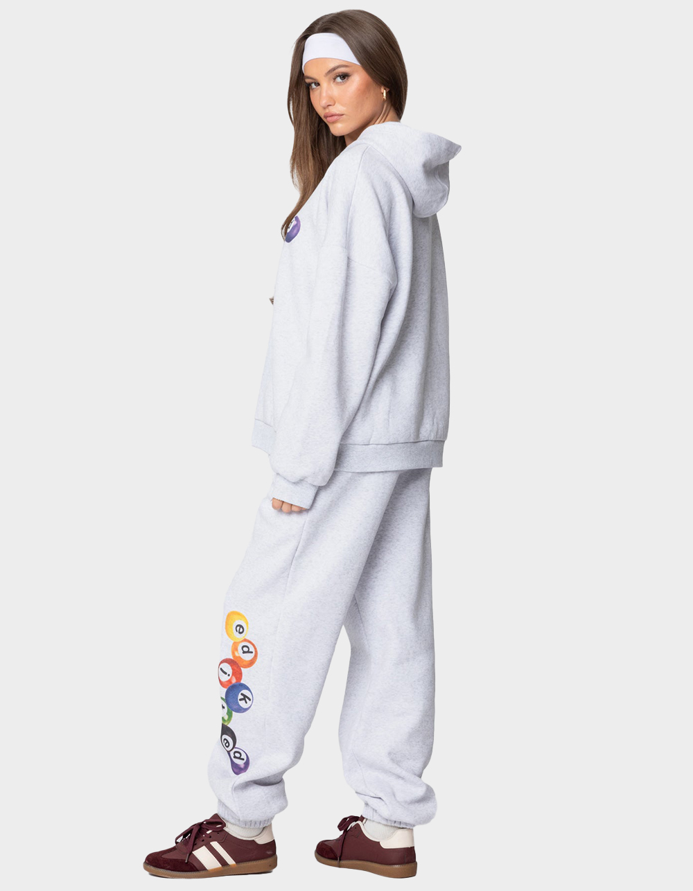 EDIKTED Billiard Oversized Hoodie - GRAY