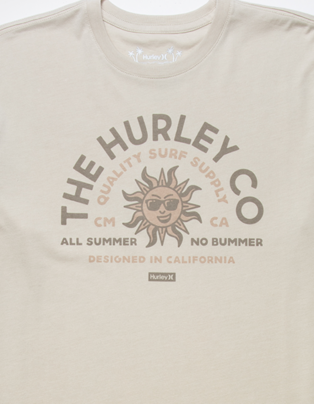 HURLEY No Bummers Mens Tee - CREAM