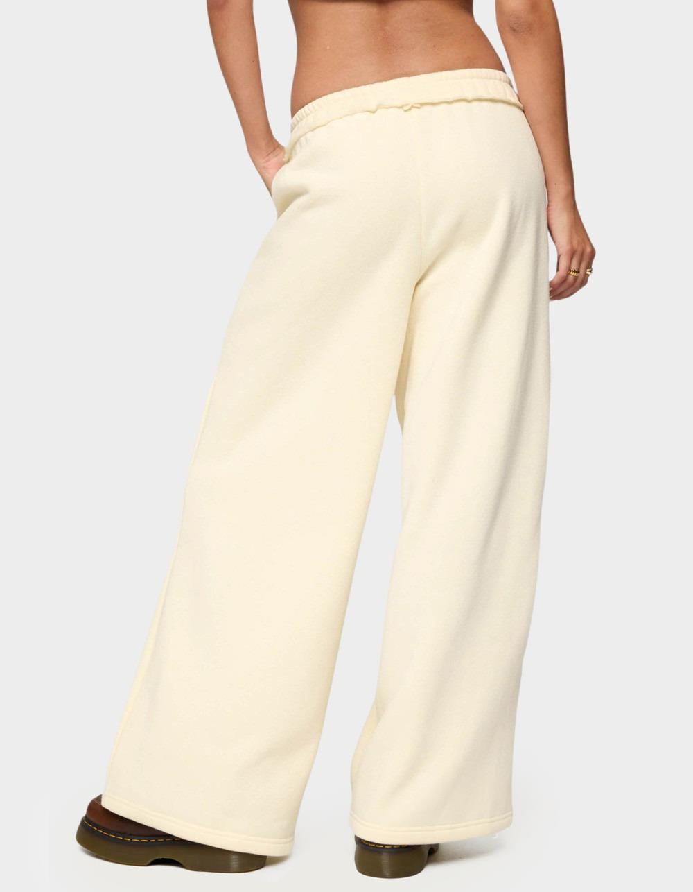 EDIKTED Kori Oversized Sweatpants - YELLOW