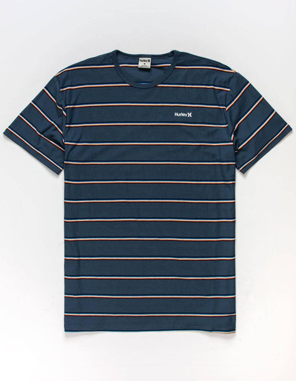 HURLEY Serape Stripe Mens Blue T-Shirt - BLUE | Tillys