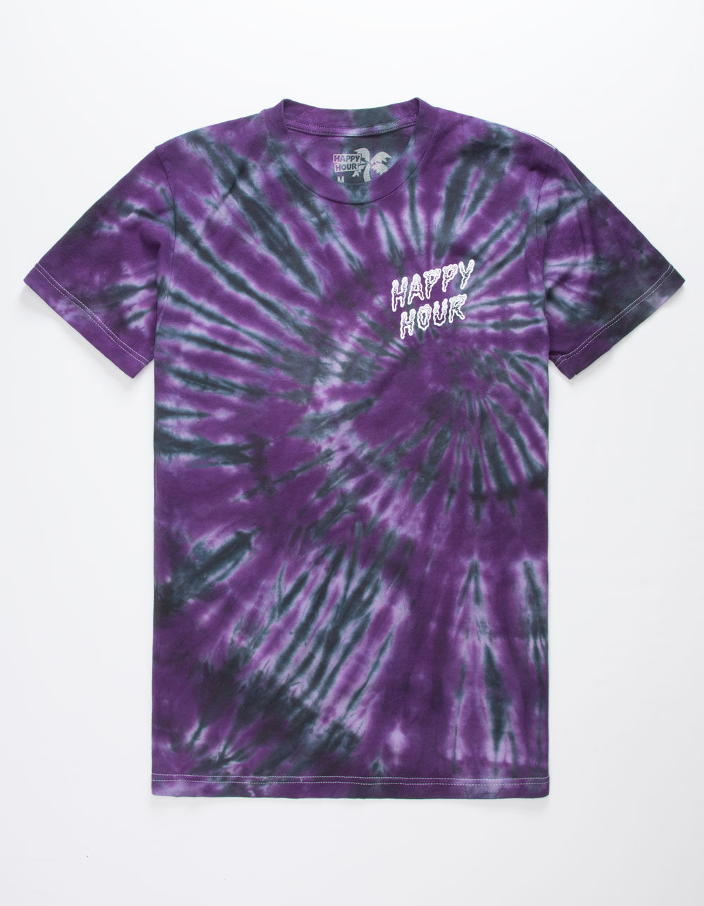 HAPPY HOUR Tie Dye Mens TShirt PURPLE Tillys