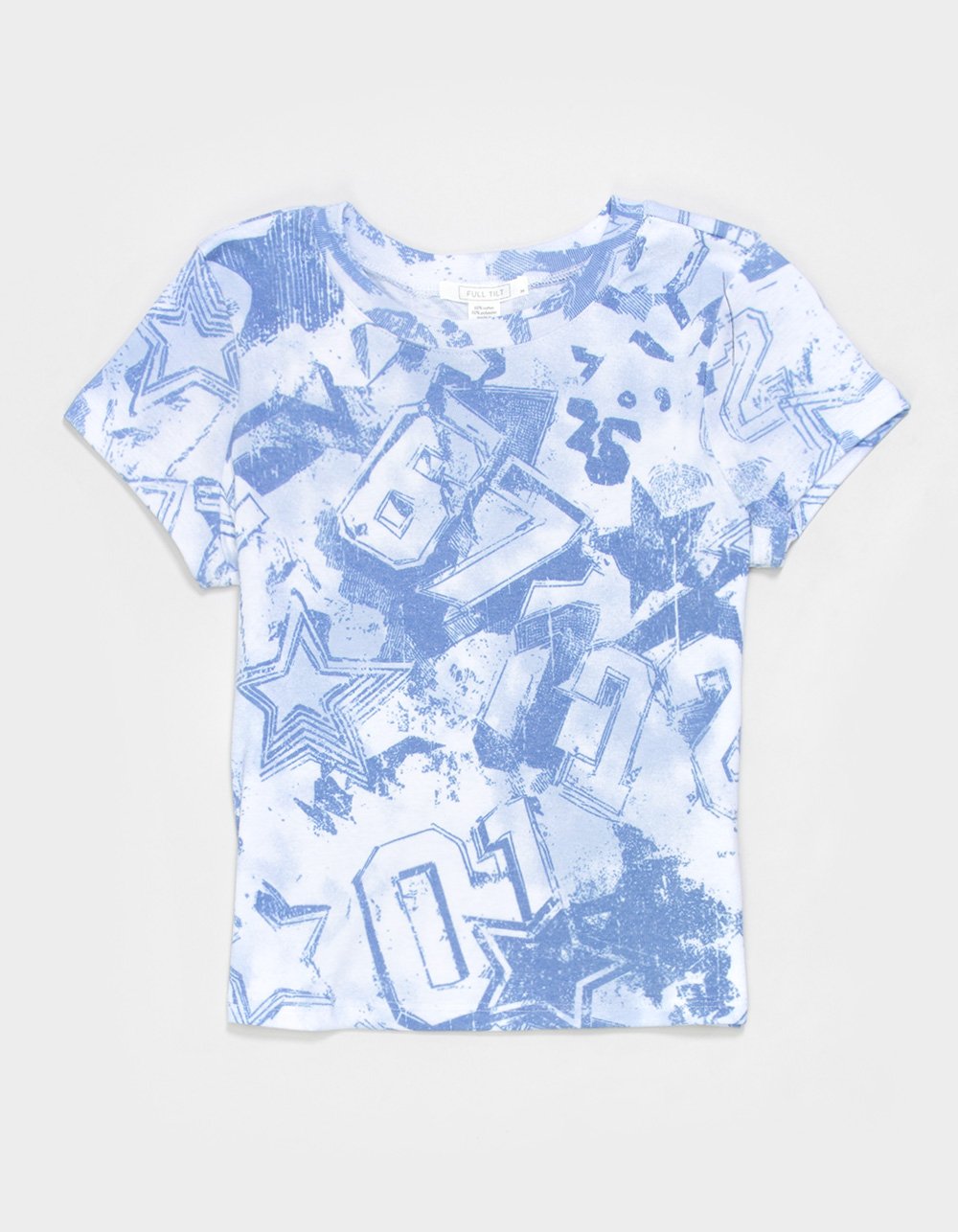 FULL TILT Sublimation Girls Tee - BLUE COMBO