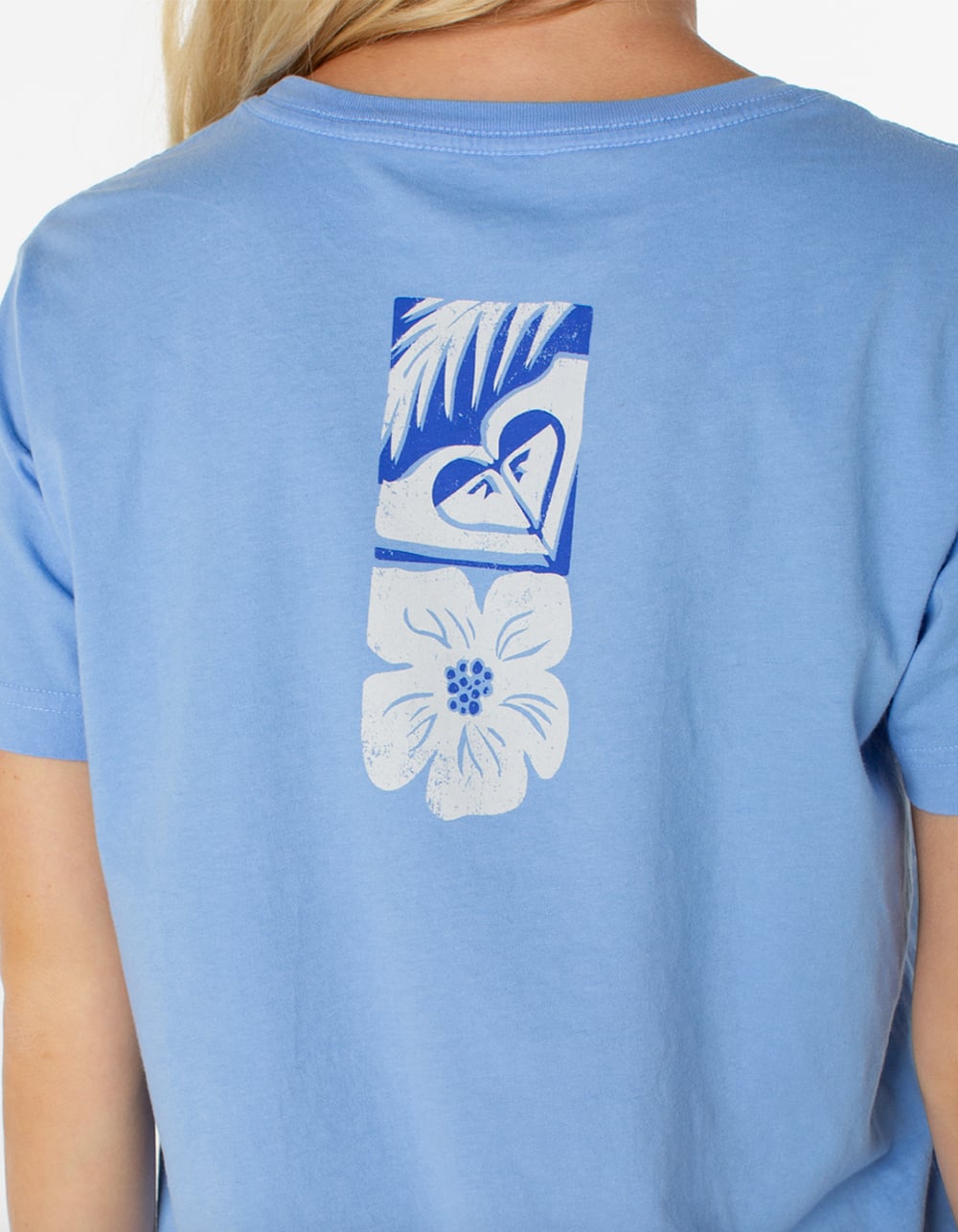 ROXY Beach Things Womens Boyfriend Tee - BLUE