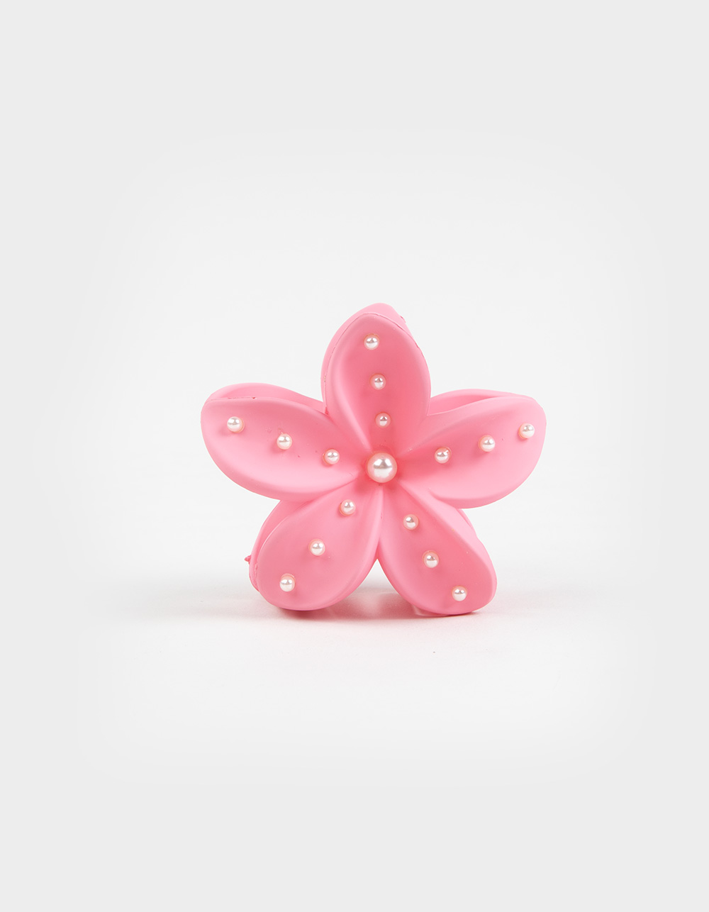 FULL TILT Faux Pearl Hawaiian Floral Claw Clip - PINK
