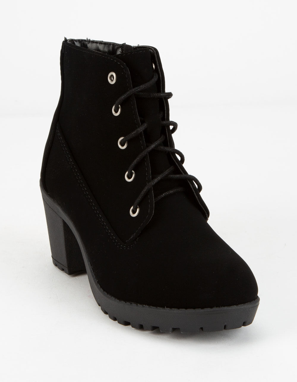 SODA Lace Up Black Girls Boot image number 0