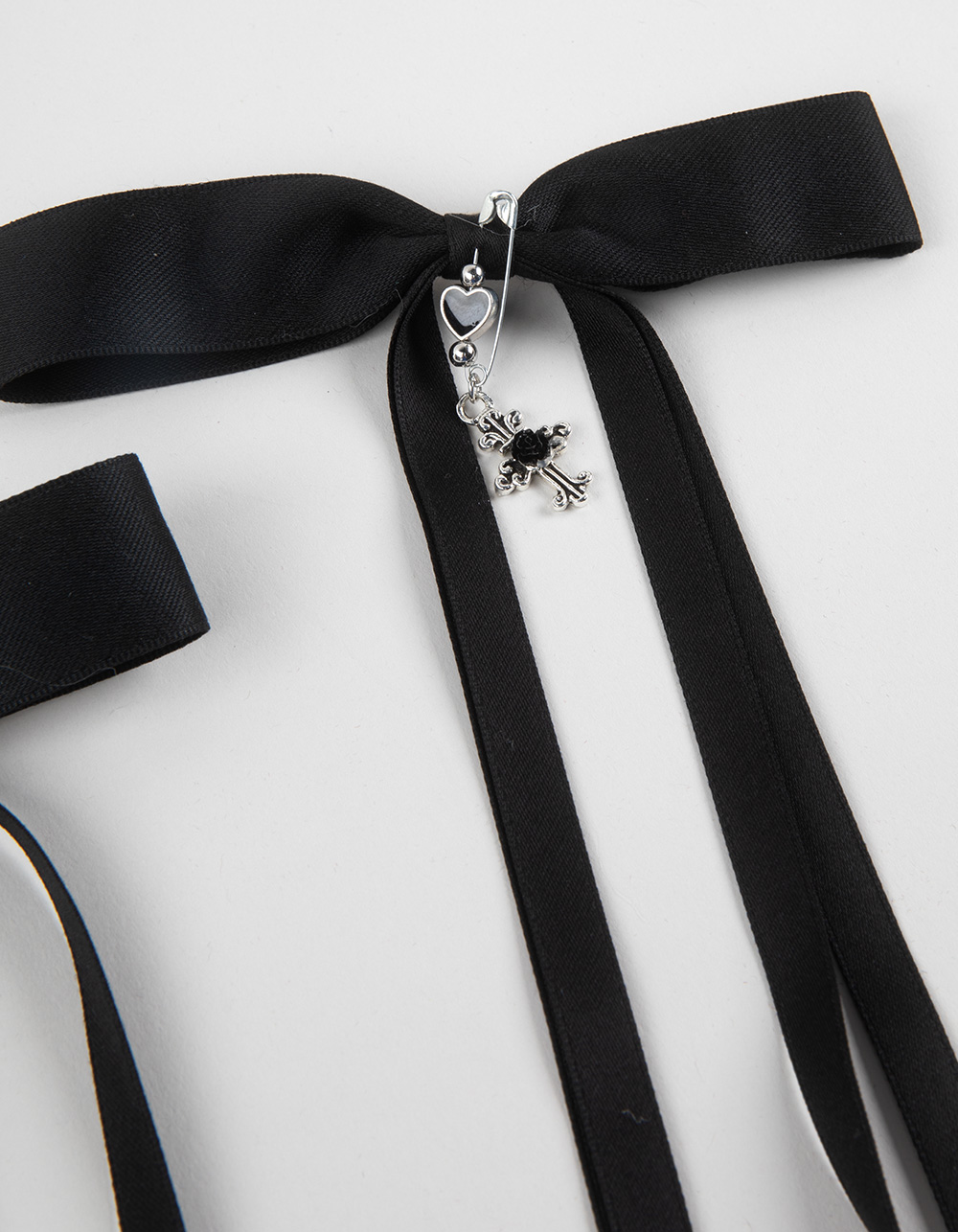 FULL TILT 2 Pack Cross/Safety Pin Bows - BLACK