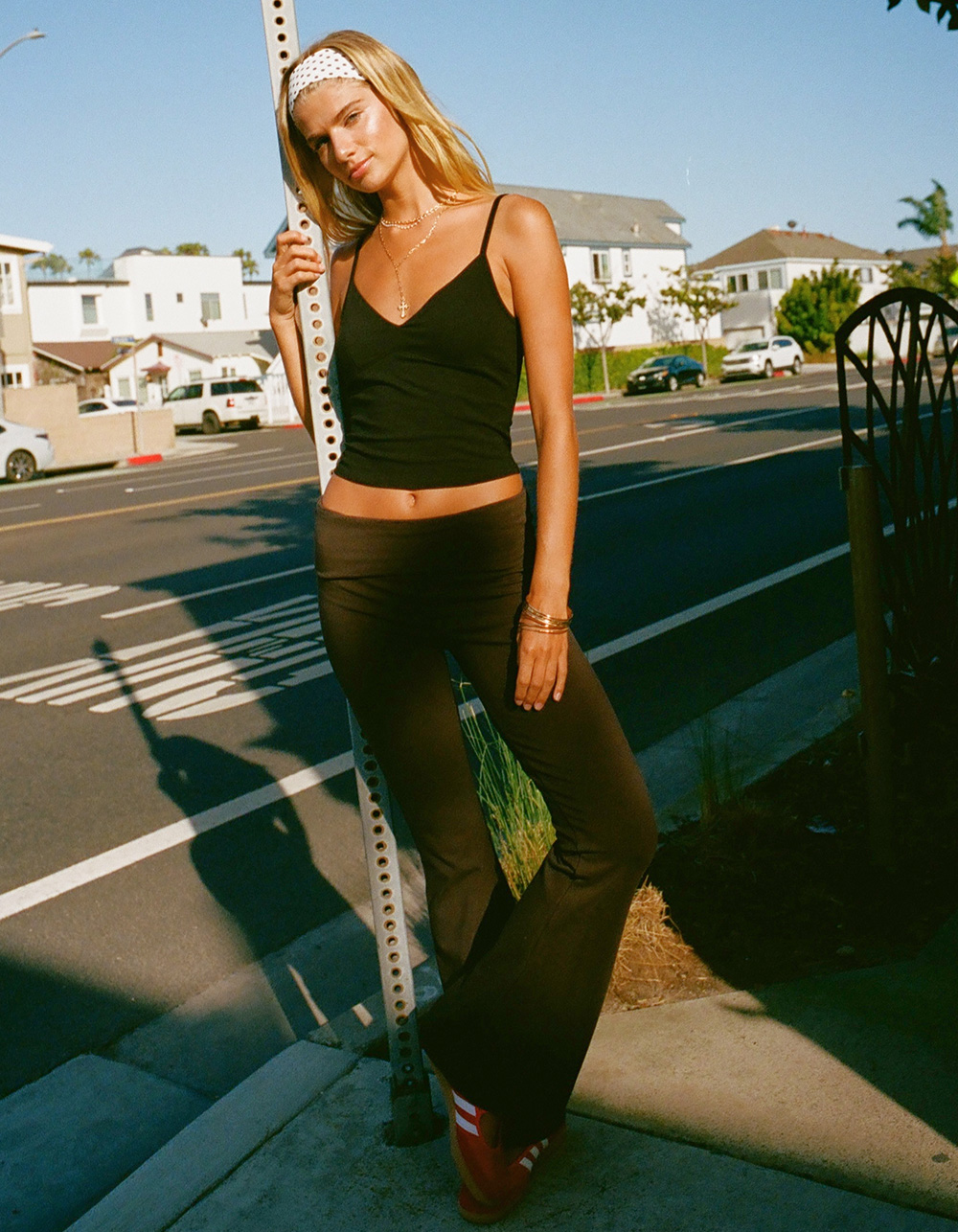 TILLYS Fold Over Flare Womens Pants