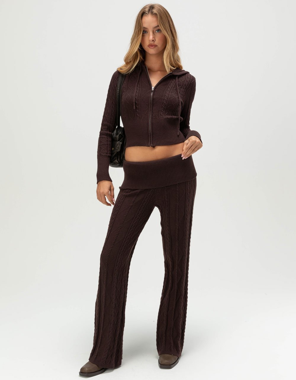 Emily Washed Shoulder Bag - WASHED BLACK