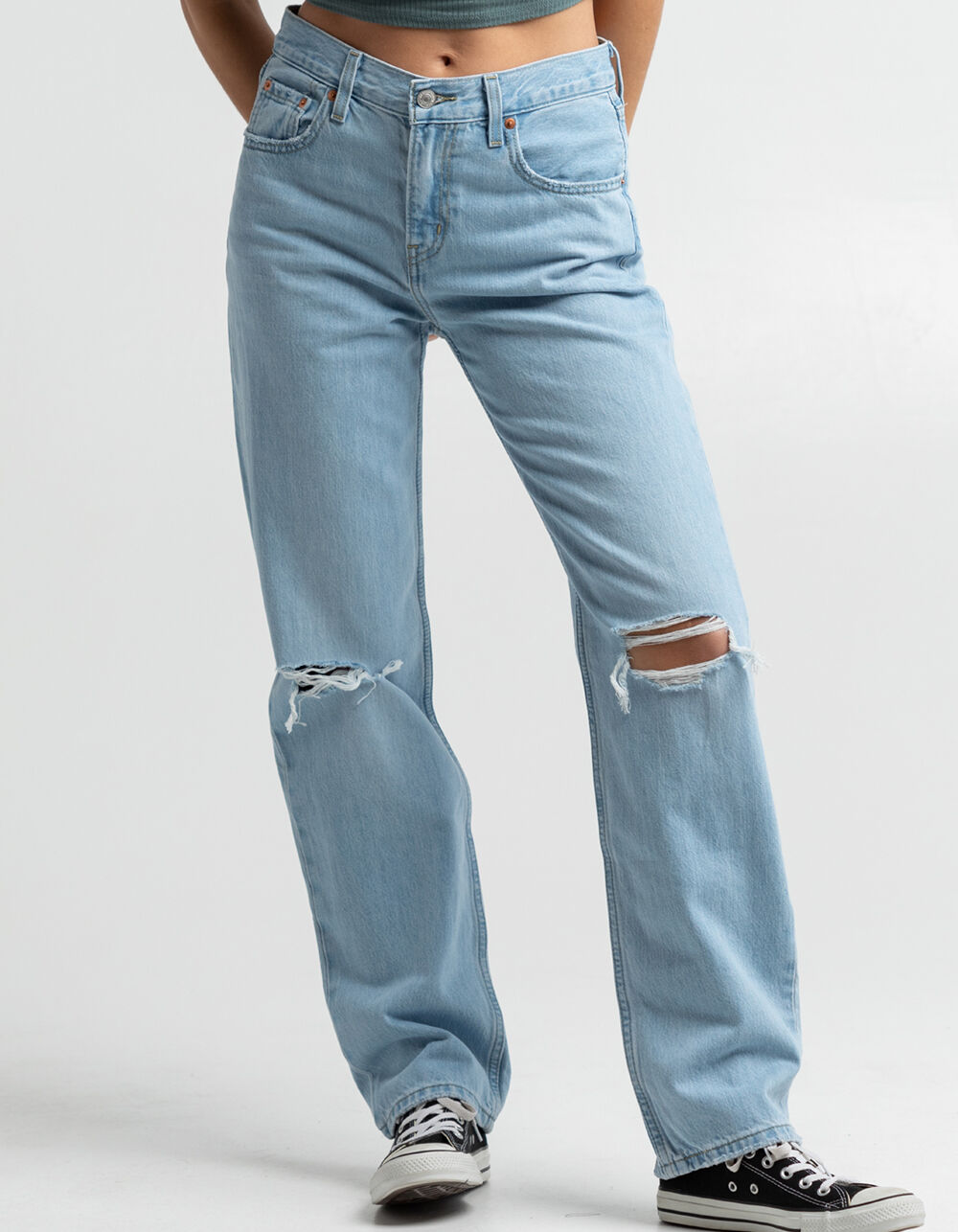 LEVI'S Charlie Womens Low Pro Jeans - LIGHT DESTRUCT | Tillys