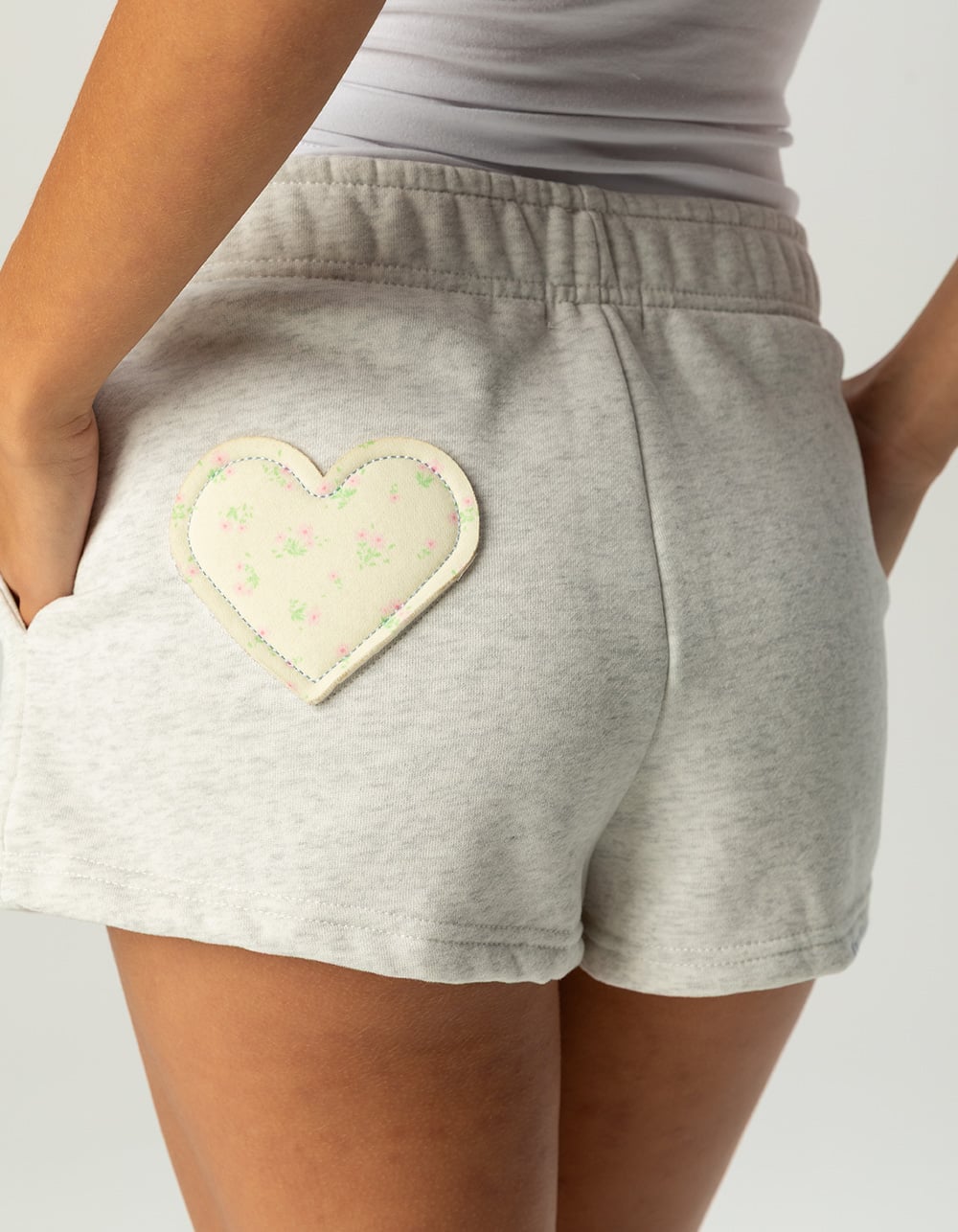 Happy CAMP3R State Of Mind Ellie Womens Shorts - HEATHER GRAY