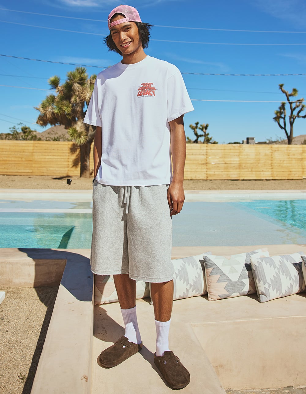 RSQ Mens Baggy Sweat Shorts - HEATHER GRAY