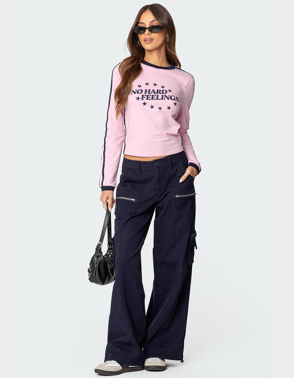 EDIKTED Kimmie Cargo Pants - NAVY