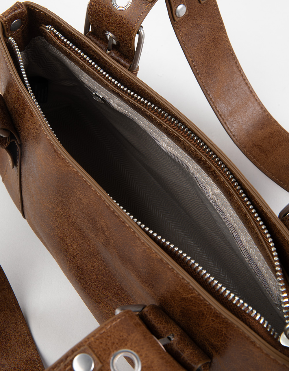 Kenz Moto Shoulder Bag - SADDLE