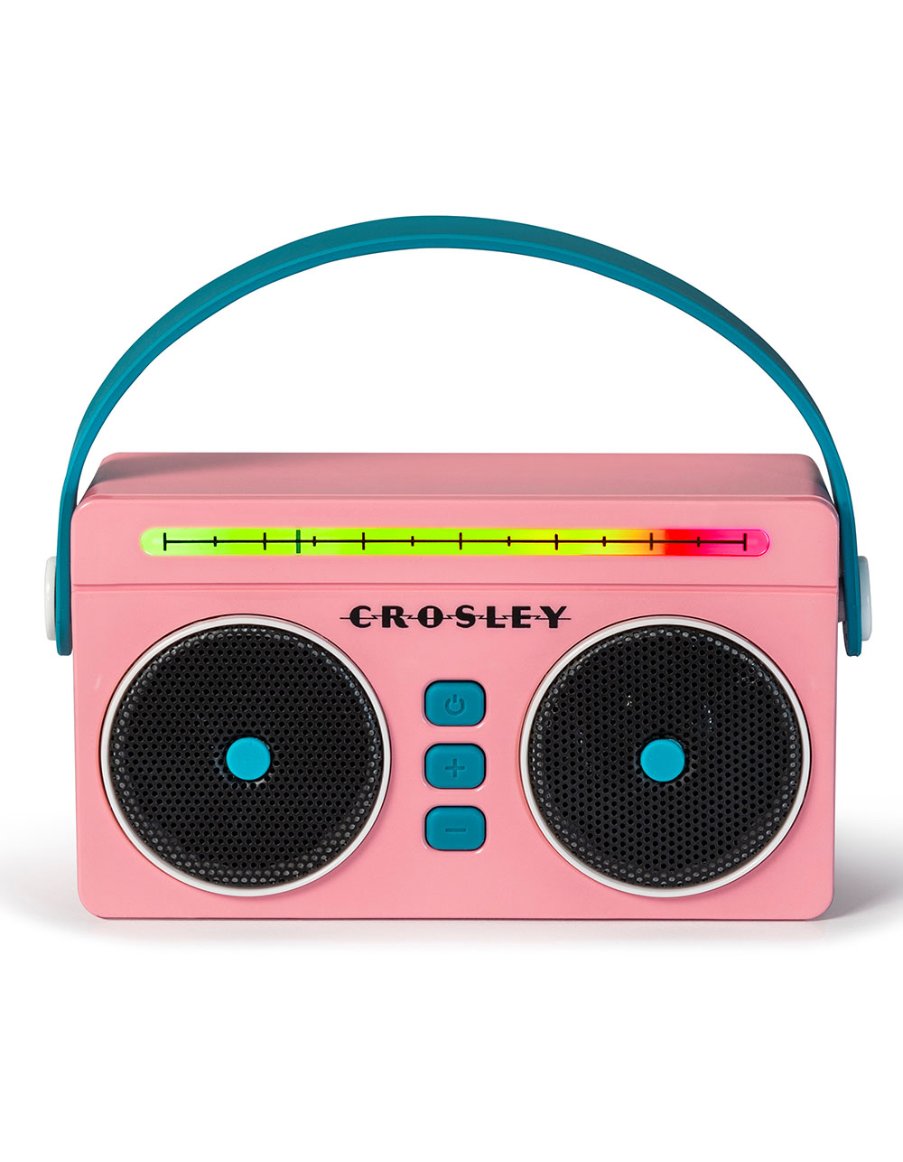 CROSLEY Mini Boombox Portable Bluetooth Speaker - PINK/GRAY