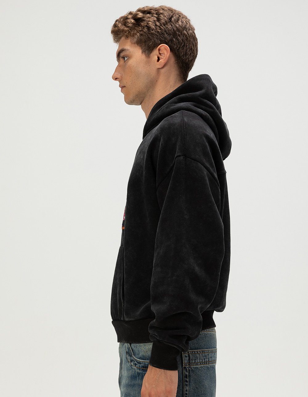 RSQ x Peanuts ChristmasTree Mens Hoodie - BLACK