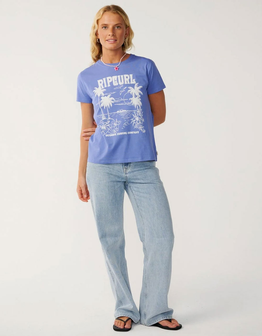 RIP CURL Bossa Nova Womens Tee - BLUE