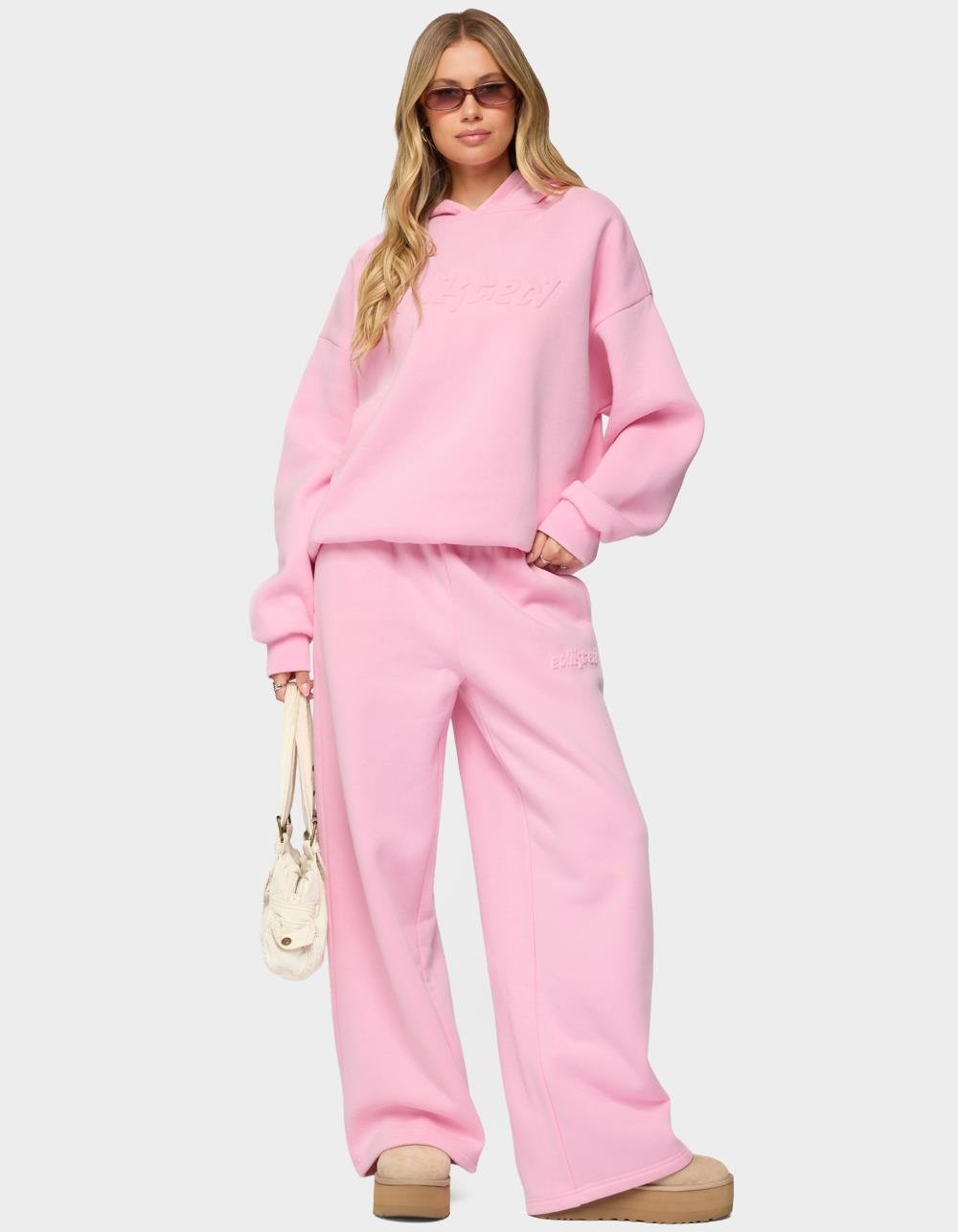 Edikted Totally Sweatpants - PINK
