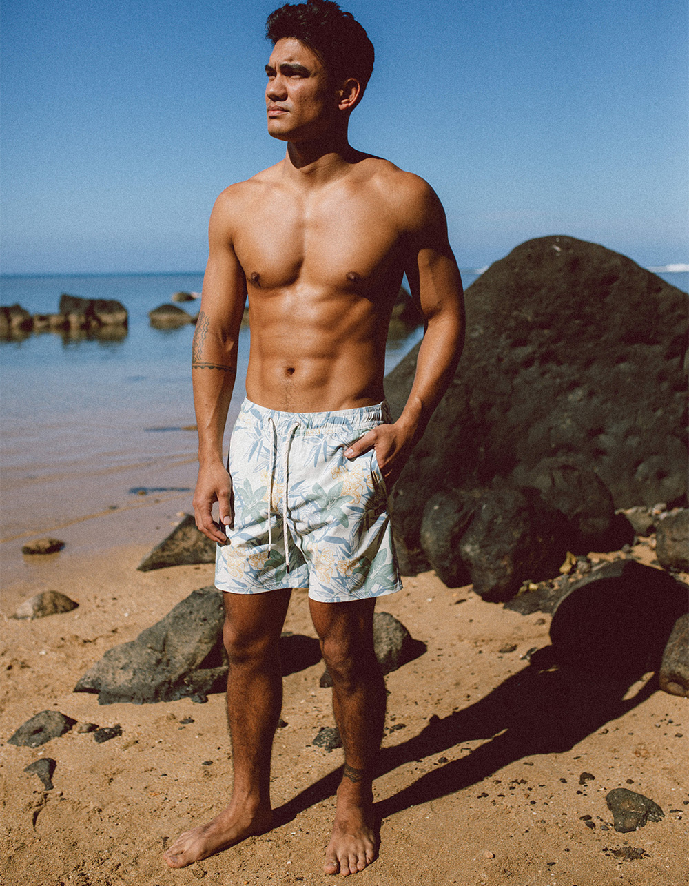 SALTY Crew Mens Volley Shorts - OFF WHITE