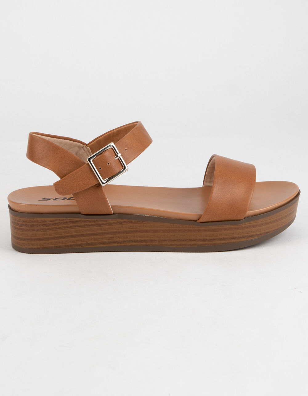 SODA Nebula Platform Tan Womens Flatform Sandals - TAN | Tillys