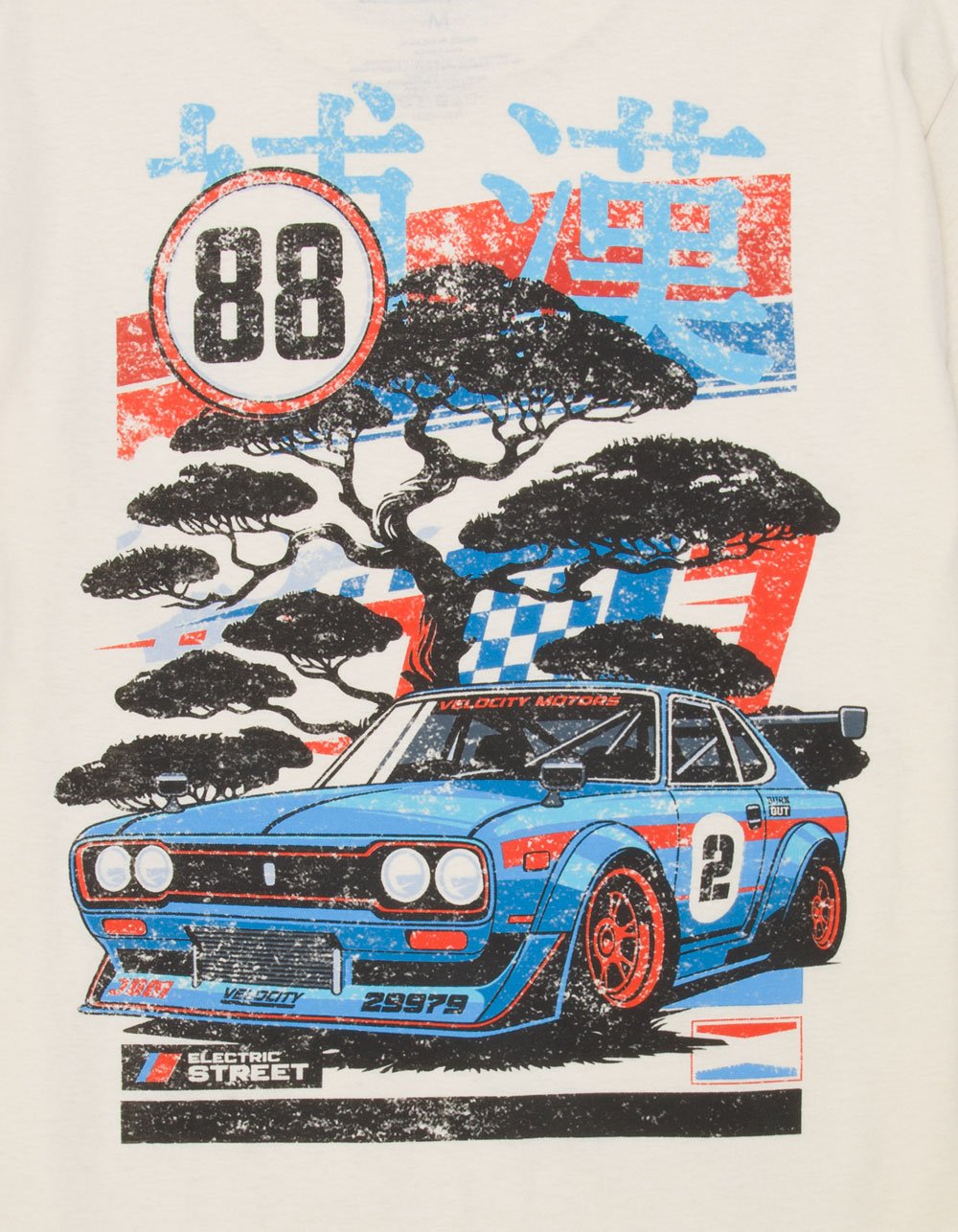 PLEASANT GETAWAY Electric Street Mens Tee - CREAM