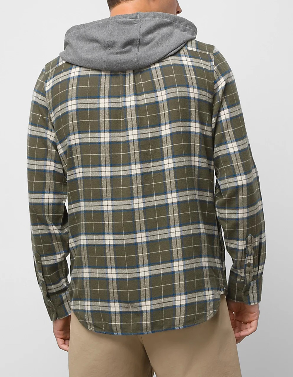 VANS Parkway II Mens Hooded Flannel GREEN COMBO Tillys