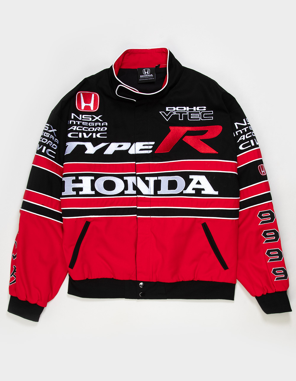 HONDA Tribute Mens Racer Jacket - BLACK COMBO