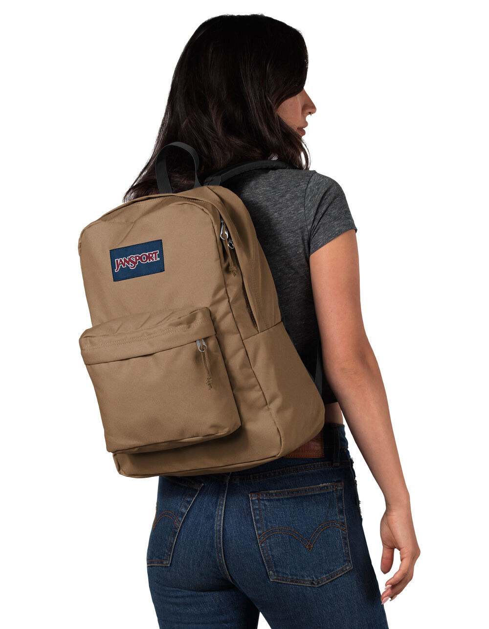 JANSPORT SuperBreak Carpenter Brown Backpack BROWN JS0A4QUTBROWN