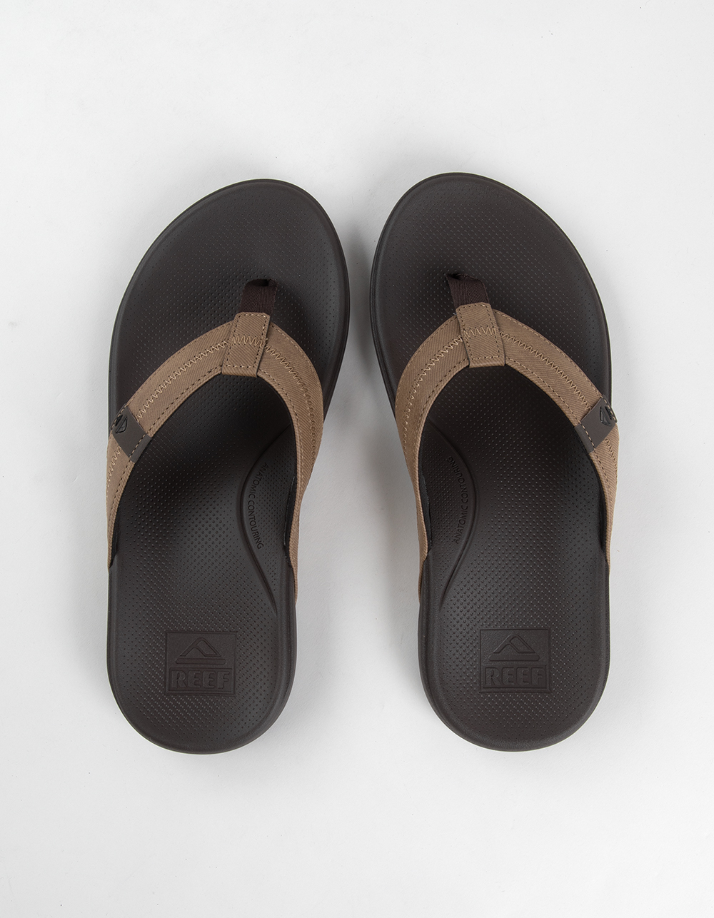 REEF Cushion Phantom 2.0 Mens Flip Flops - BROWN COMBO