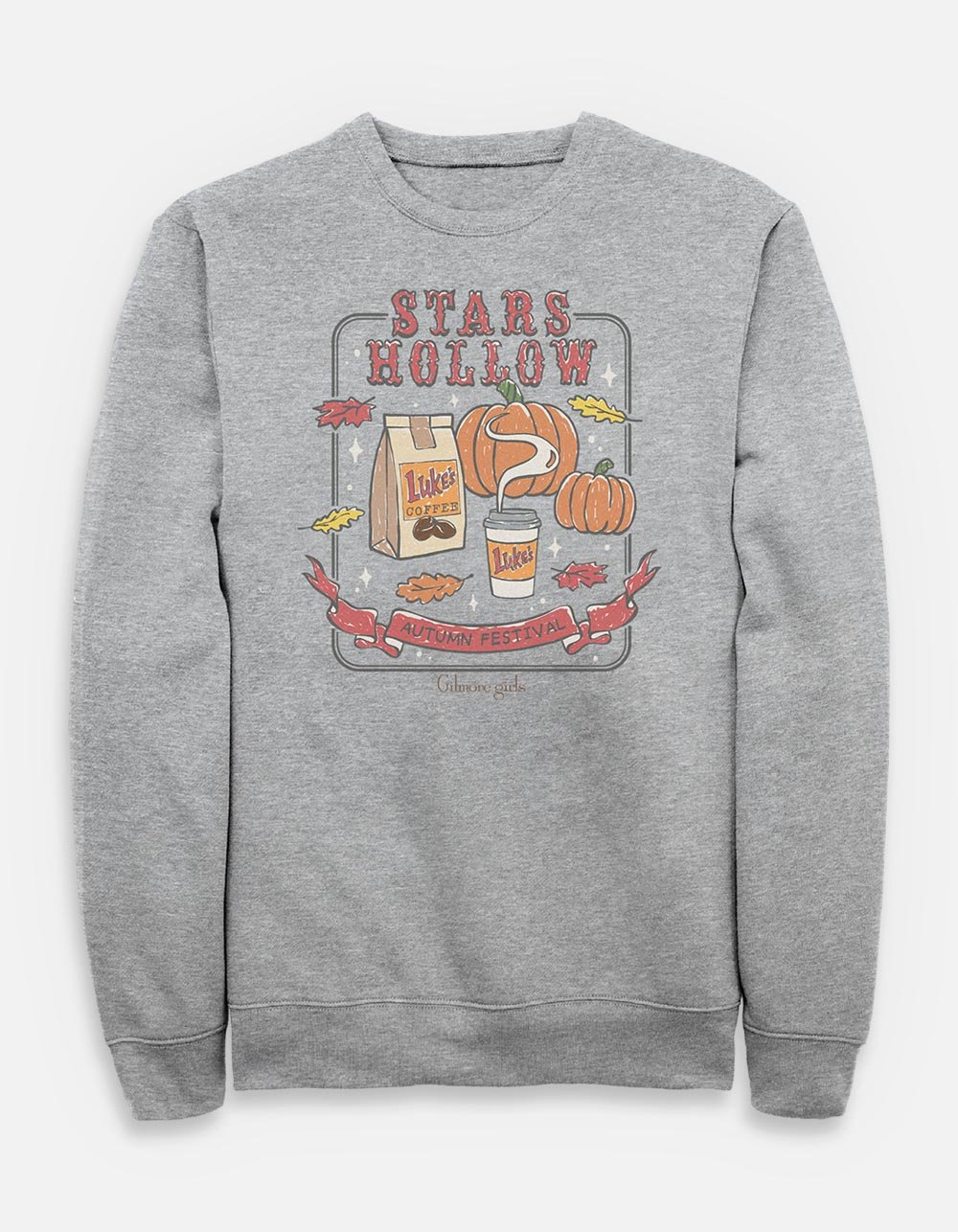 GILMORE GIRLS Autumn Festival Unisex Crewneck Sweatshirt - HEATHER GRAY