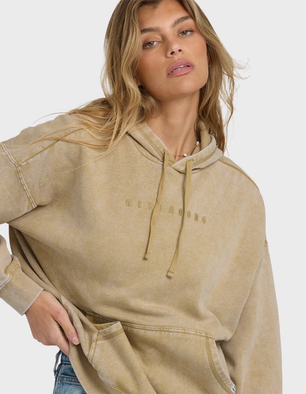 BILLABONG Saltwashed Womens Hoodie - KHAKI