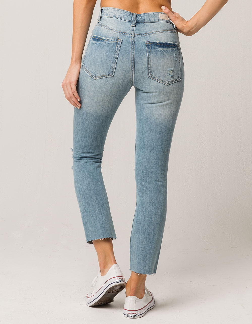 RSQ Ripped Womens Mom Jeans image number 2
