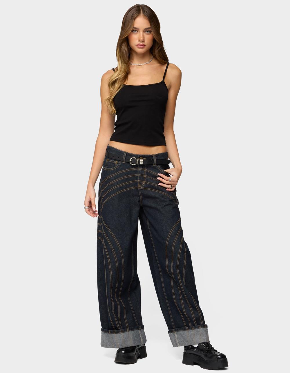 EDIKTED Deanna Tank Top - BLACK