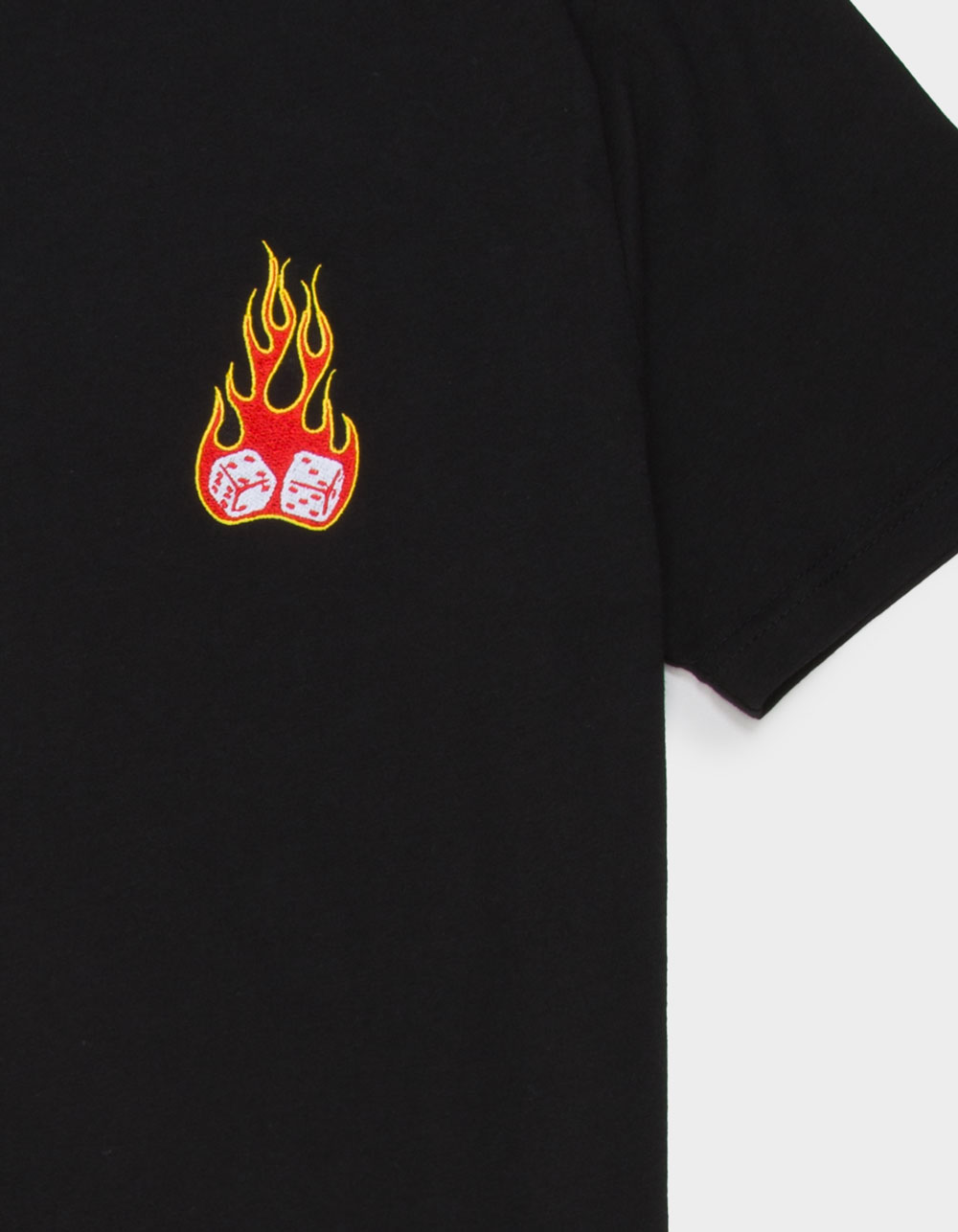 9TH LIFE Embroidered Shake Em Up Mens Tee - BLACK