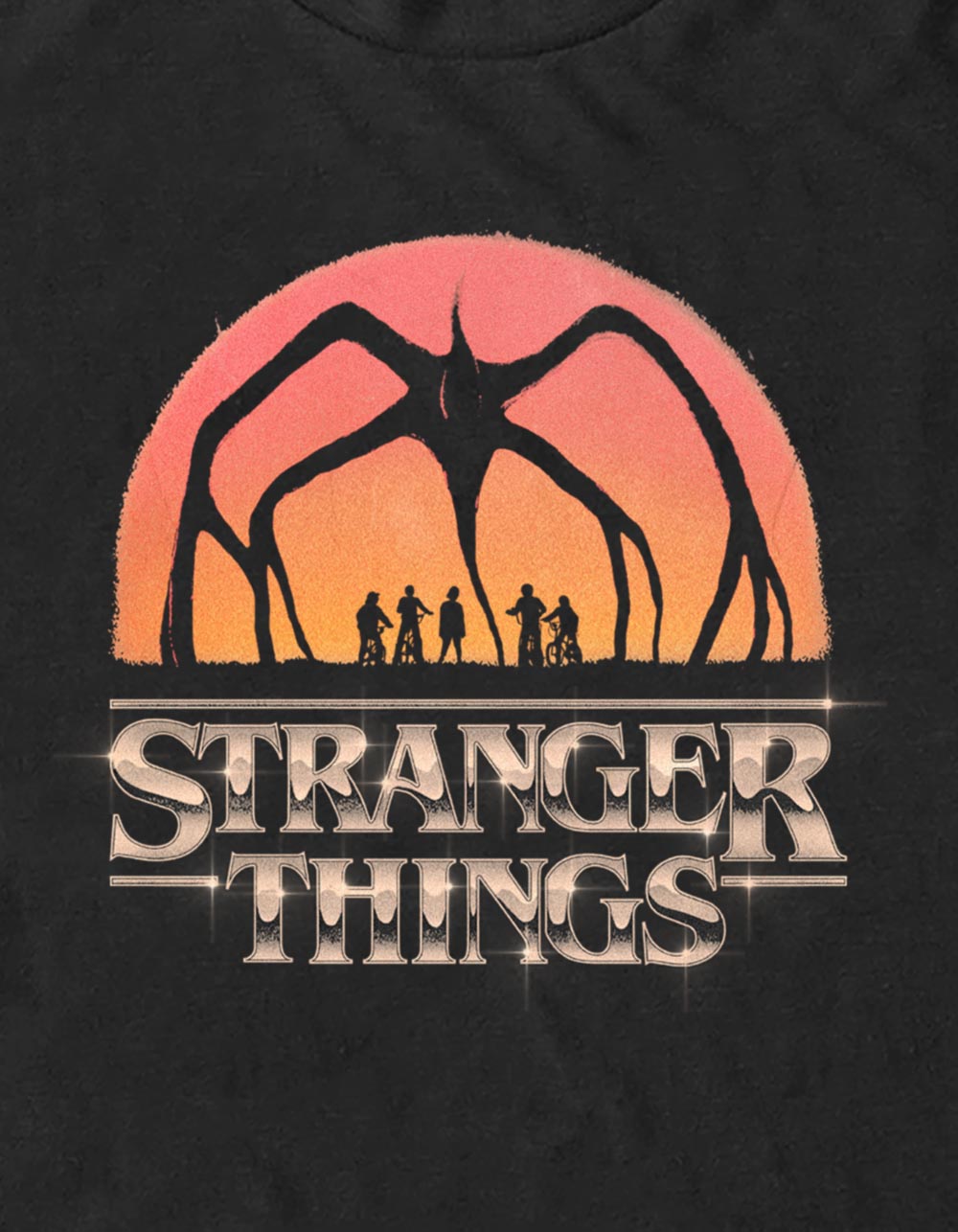 STRANGER THINGS The Mind Flayer Unisex Tee - BLACK