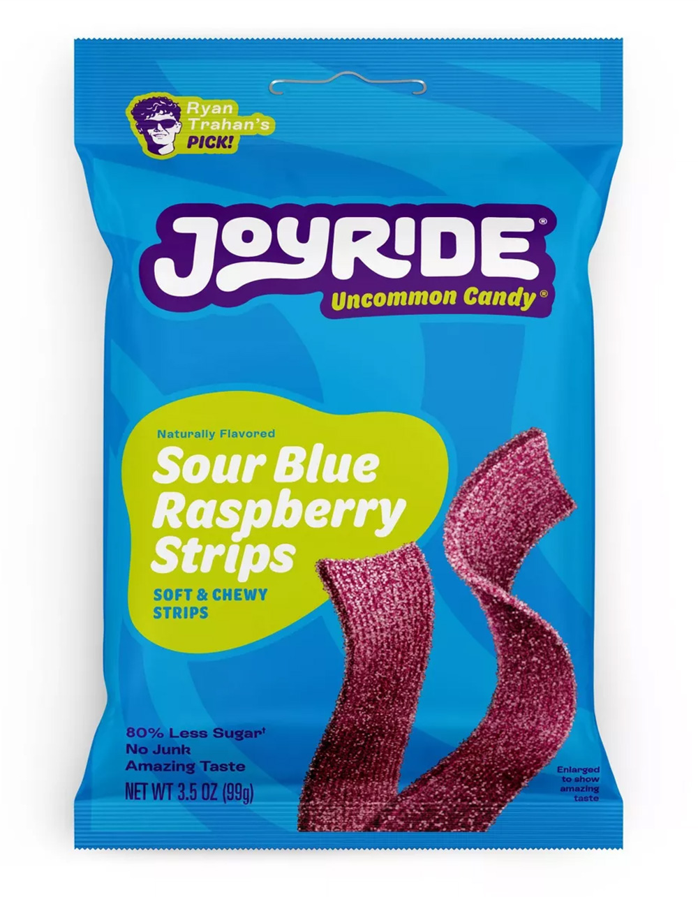 JOYRIDE Sour Blue Raspberry Candy Strips - MULTI
