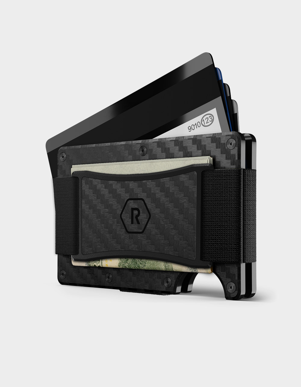 RIDGE WALLETS Carbon Fiber 3K Ridge 2.0 Magsafe Wallet - BLACK
