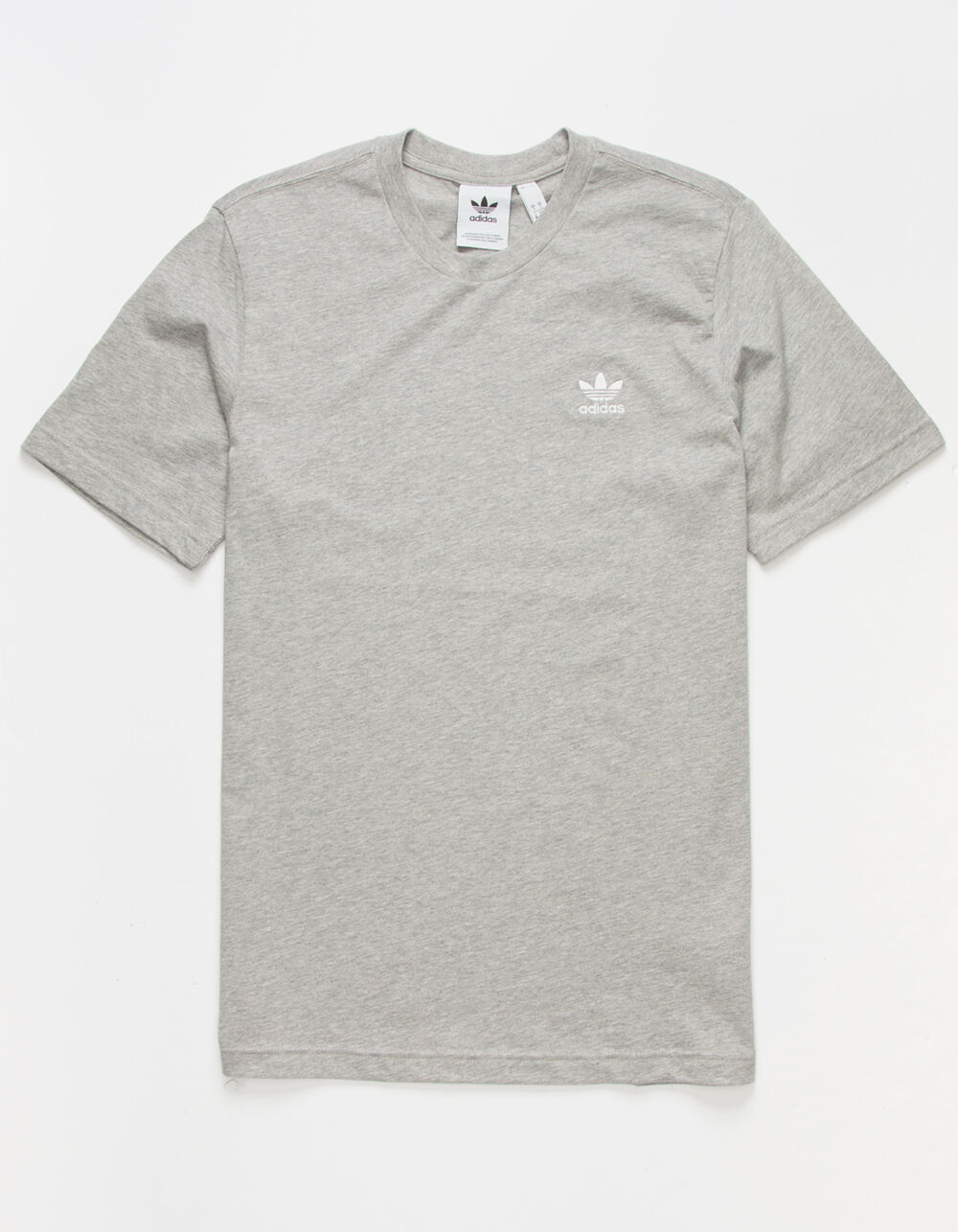 ADIDAS Essential Embroidered Mens T-Shirt - HEATHER GRAY | Tillys