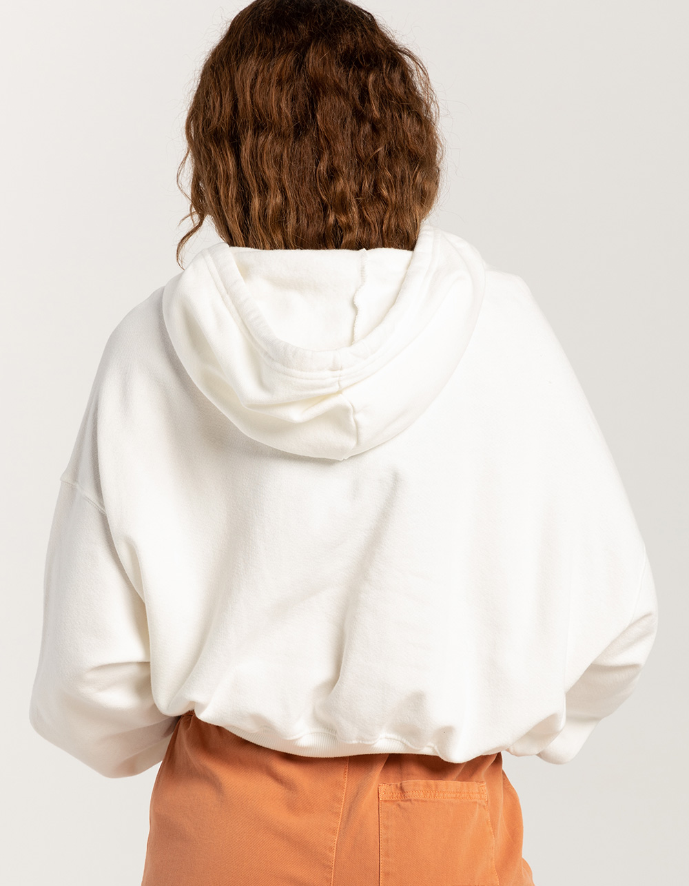 BILLABONG All Time Womens Crop Hoodie - WHITE