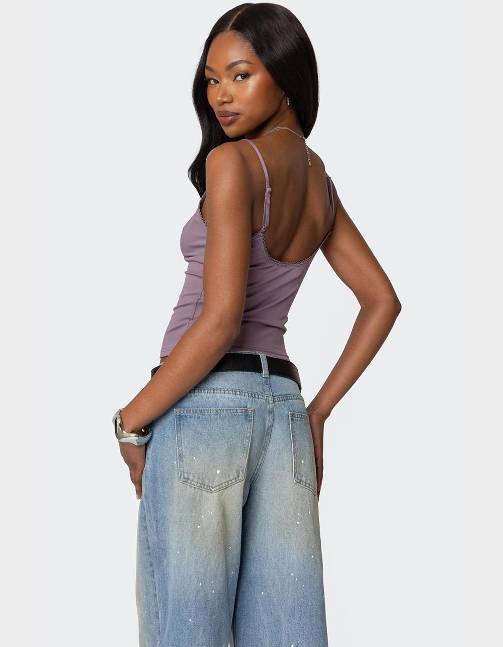EDIKTED Violeta Tank Top - PURPLE | Tillys