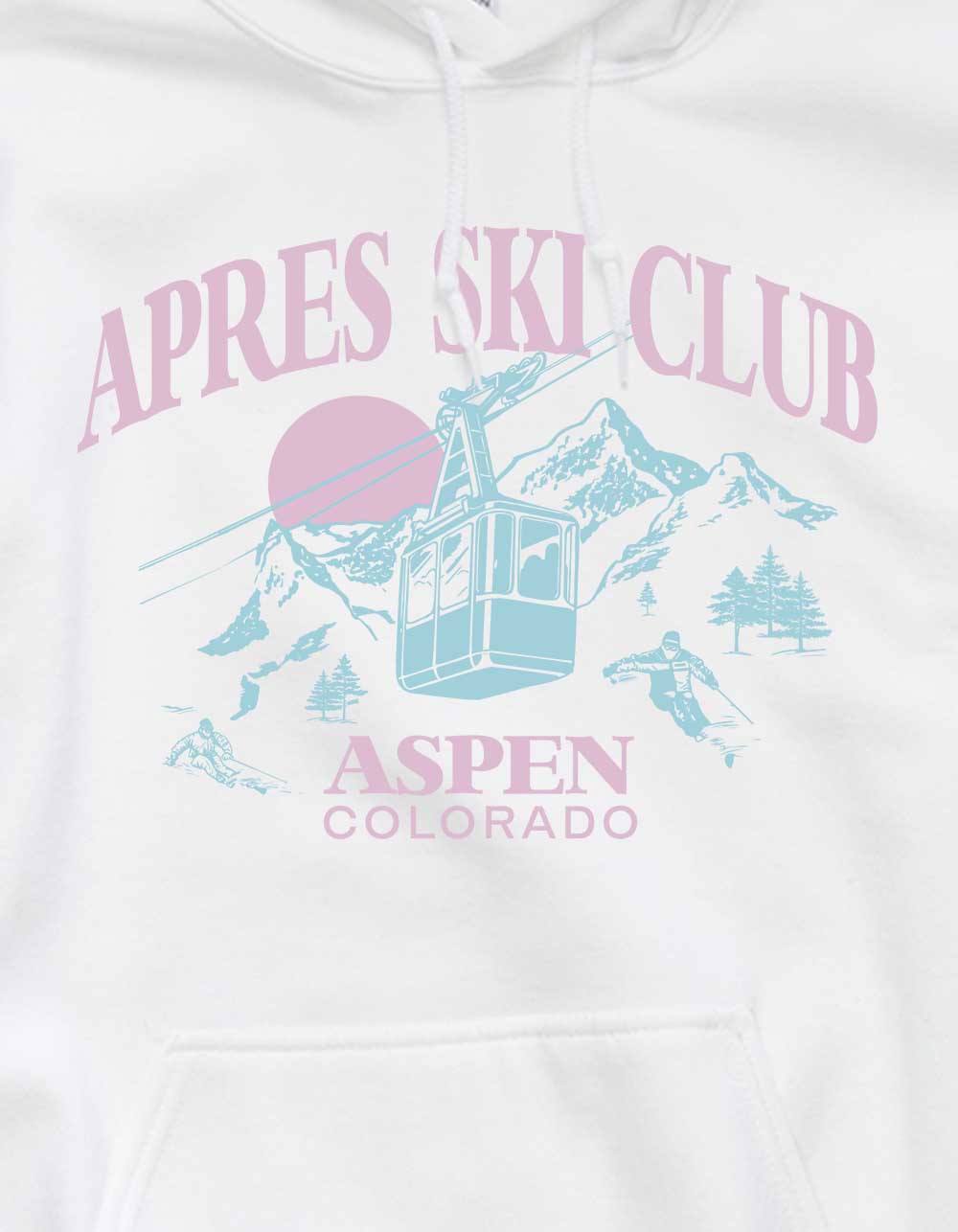 ASPEN Apres Ski Club Unisex Hoodie - WHITE