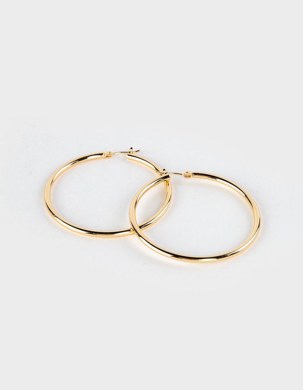 DO EVERYTHING IN LOVE 14K Gold Dipped Pin Catch Hoop Earrings