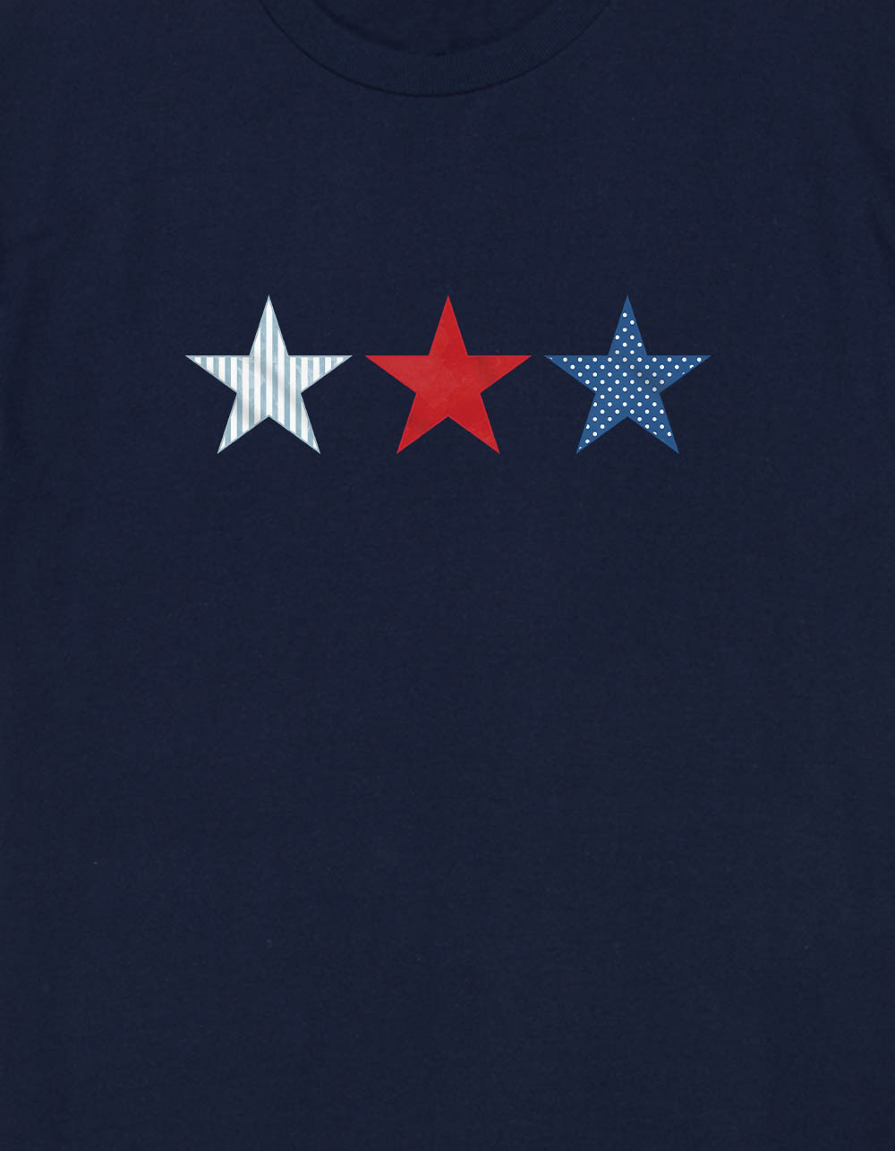 STAR Patriotic Trio Unisex Tee - NAVY