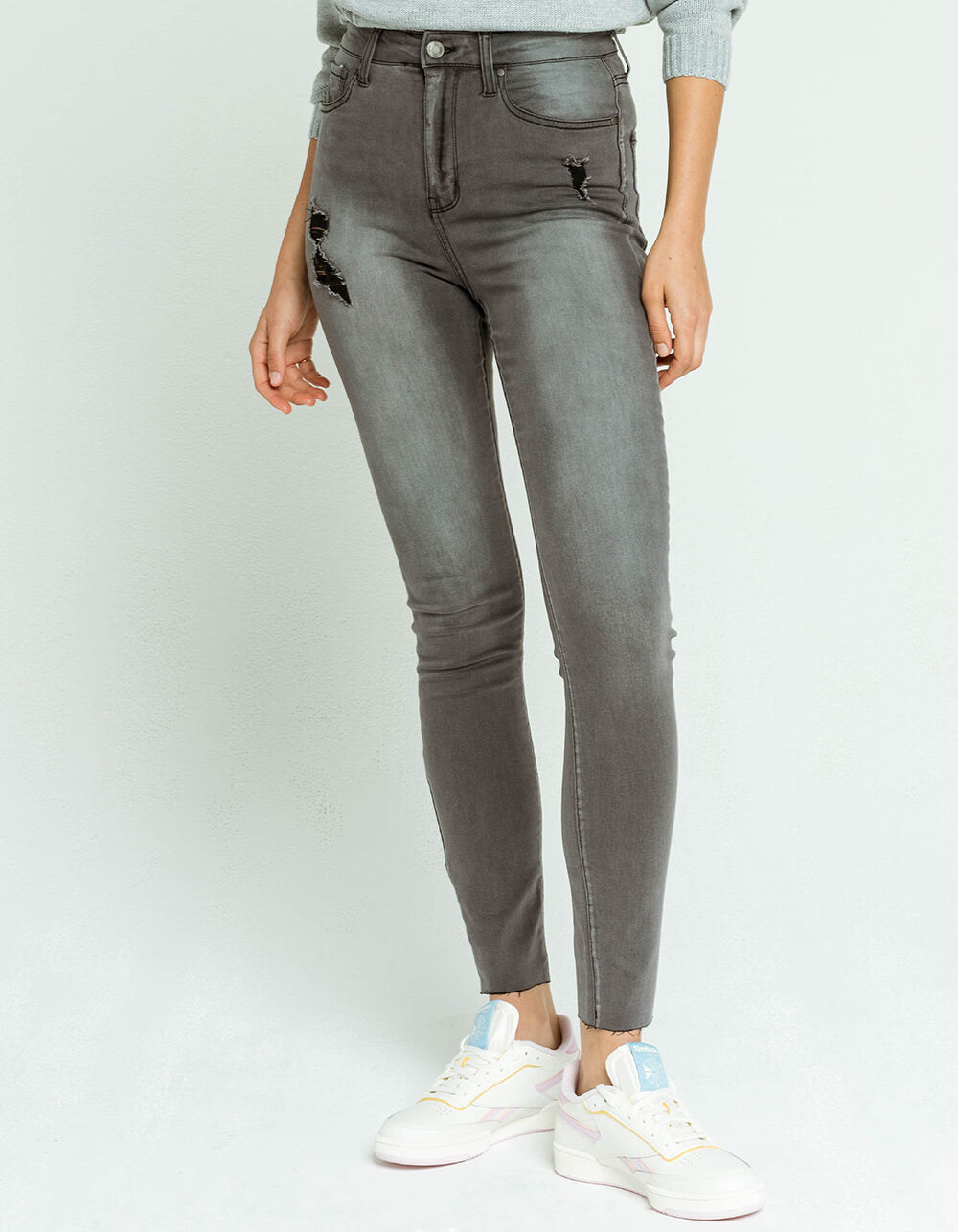 RSQ Super High Rise Womens Gray 