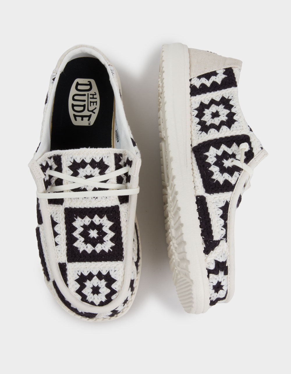 HEY DUDE Wendy Cottage Crochet Womens Shoes