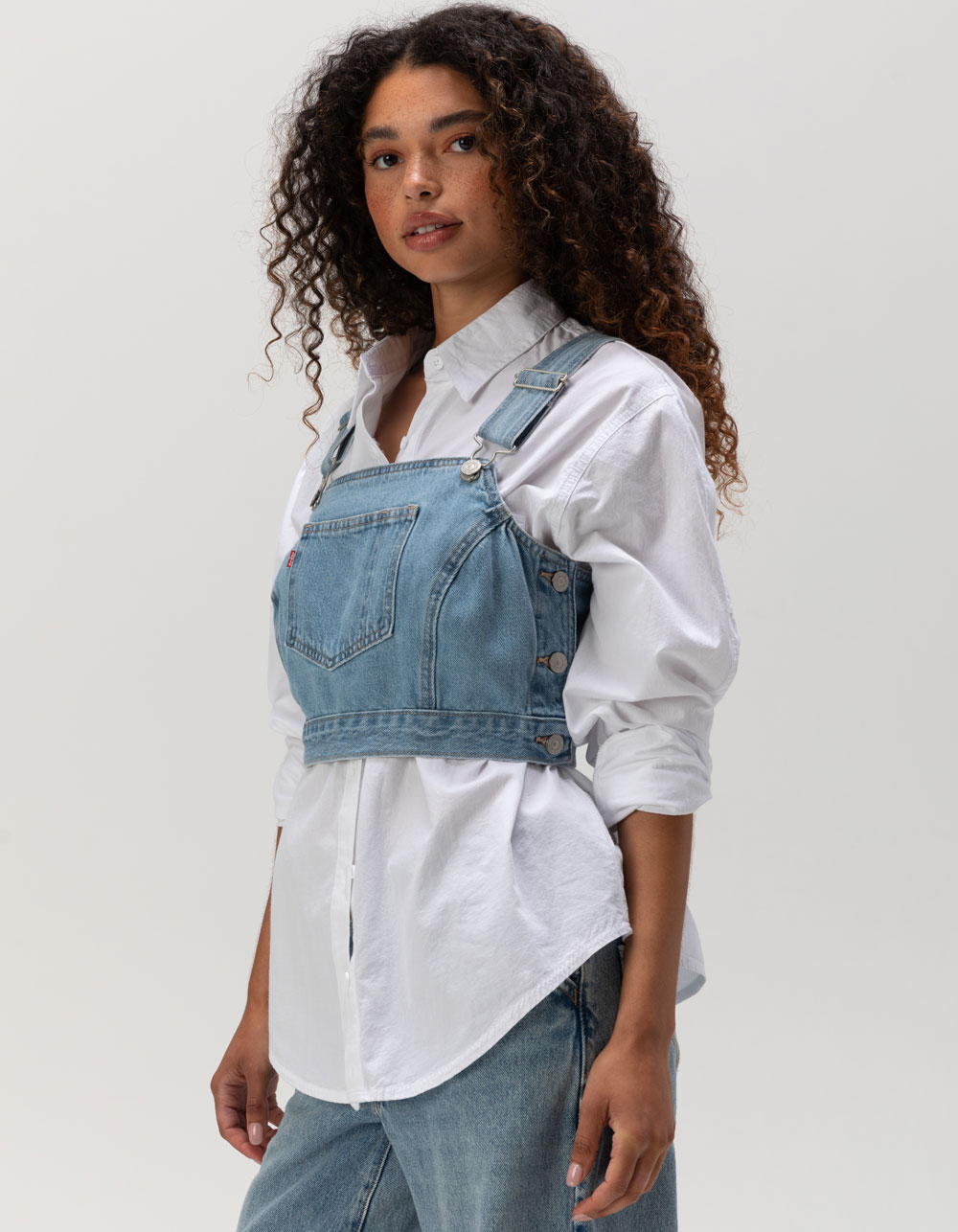 LEVI'S Shellsea Womens Overall Top - LIGHT WASH